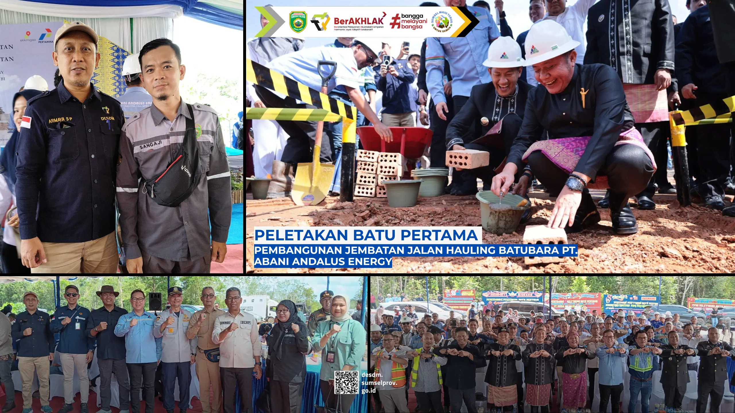 Peletakan Batu Pertama Pembangunan Jembatan Jalan Hauling Batubara PT. Abani Andalus Energy