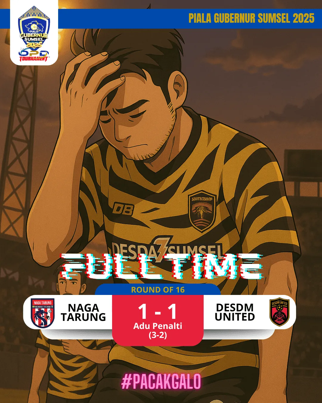 DESDM United Tersingkir Lewat Adu Penalti Setelah Tahan Imbang Naga Tarung FC