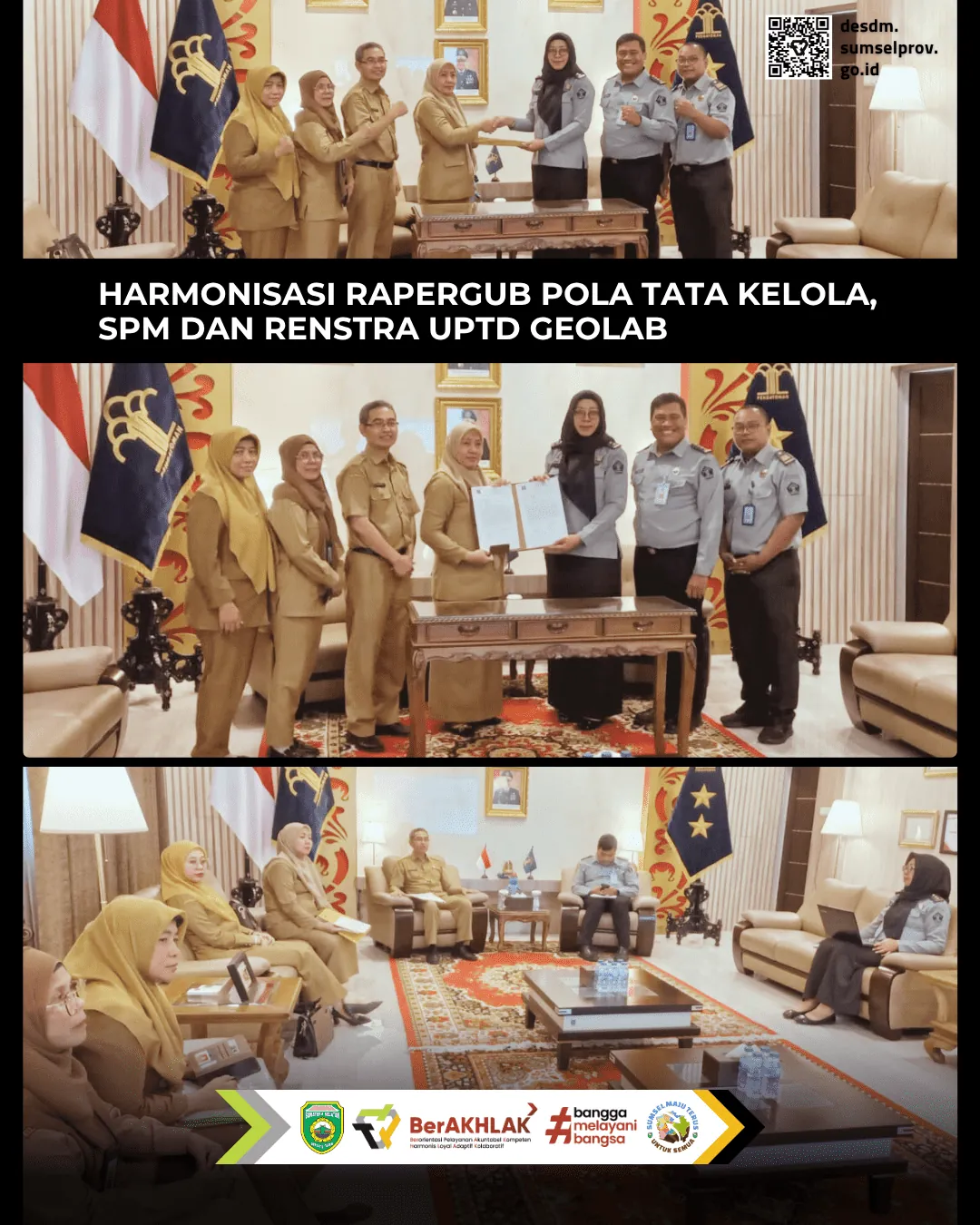 Harmonisasi Rapergub Pola Tata Kelola, SPM dan Renstra UPTD Geolab