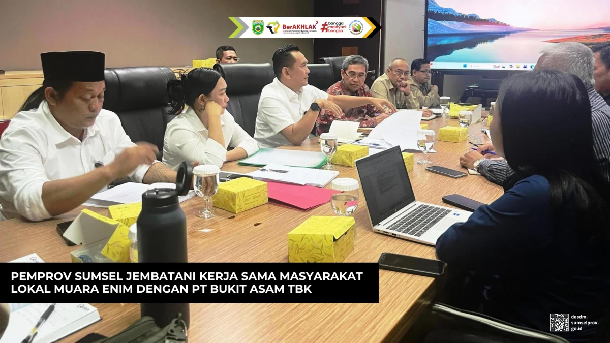 Pemprov Sumsel Jembatani Kerja Sama Masyarakat Lokal Muara Enim dengan PT Bukit Asam Tbk
